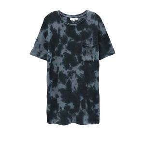 Waffle knit t-shirt dress